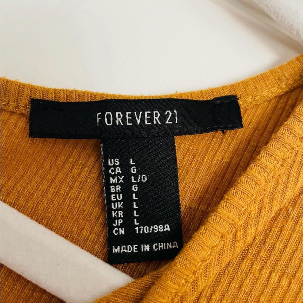 fairly new, large, mustard yellow tank top! - Picture 4 of 4